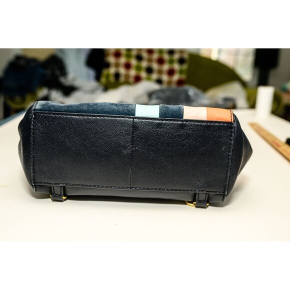 Fossil Camilla Leather Convertible Small Backpack crossbody purse patchwork bag - Picture 5 of 14